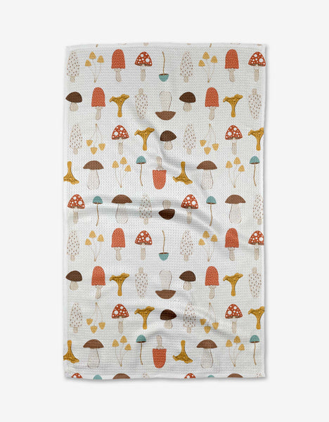 mushroom tea towel