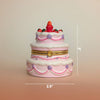 strawberry birthday cake trinket box