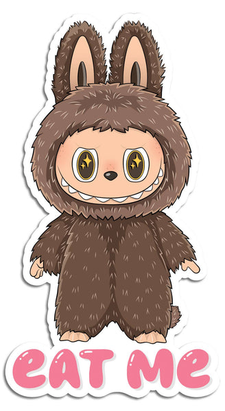 labubu eat me sticker