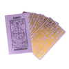 lavender/gold foil classic tarot deck & guidebook