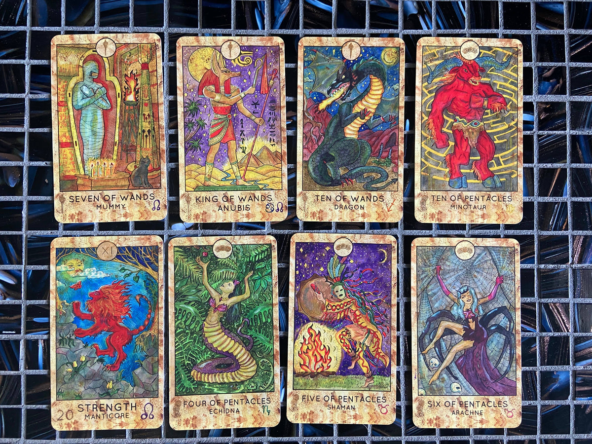 mythic tarot deck & guide {two piece box}