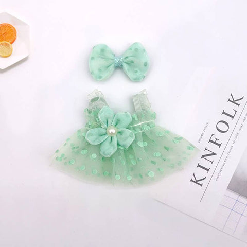 labubu tulle dress w/ bow