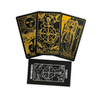 black/gold foil classic tarot deck & guidebook