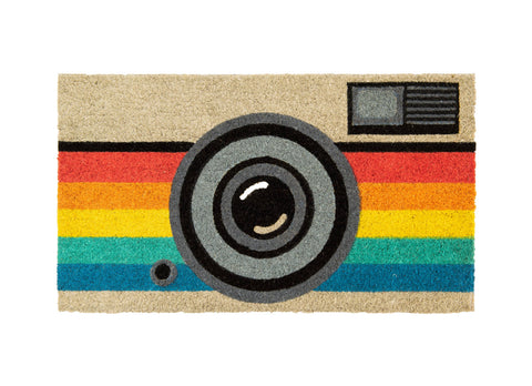 doormat {retro camera}