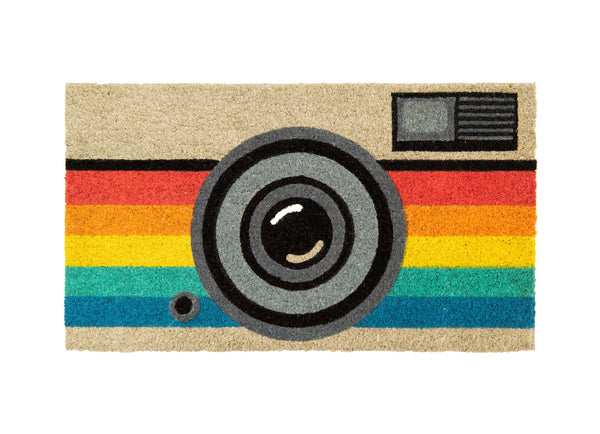 doormat {retro camera}