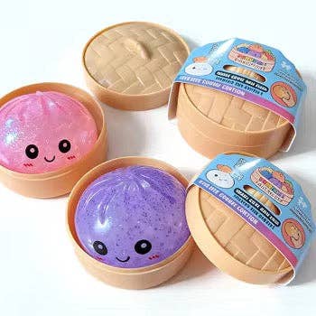 glitter sensory filled dumpling mystery box