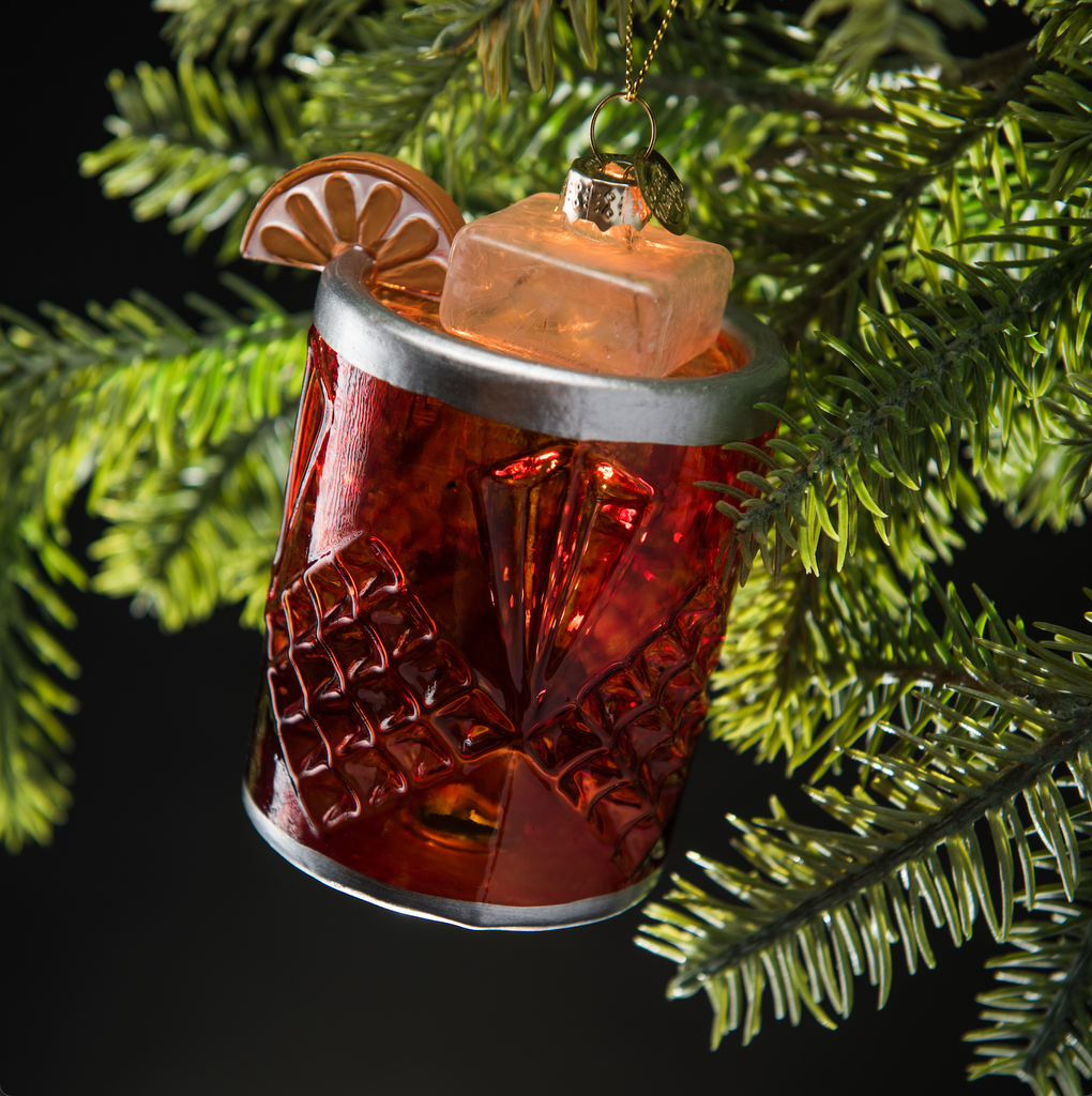 negroni cocktail ornament