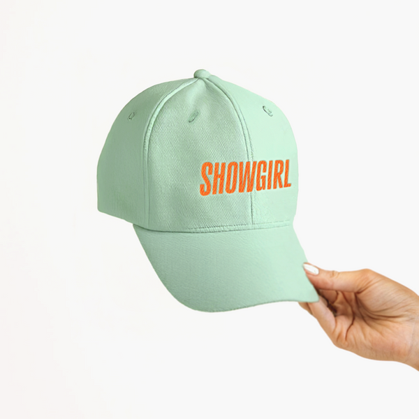 showgirl hat {mint green}