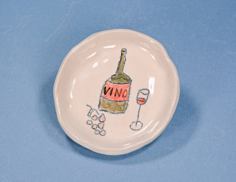 wine ceramic dish