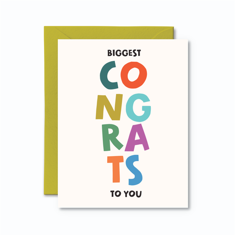 biggest congrats card - congrats card
