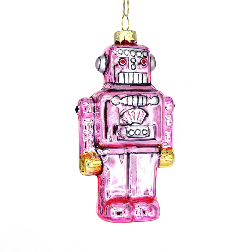 pink robot ornament