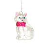 cat w/ bow ornament