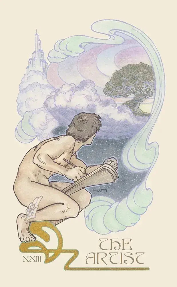 ethereal visions: illuminated tarot deck