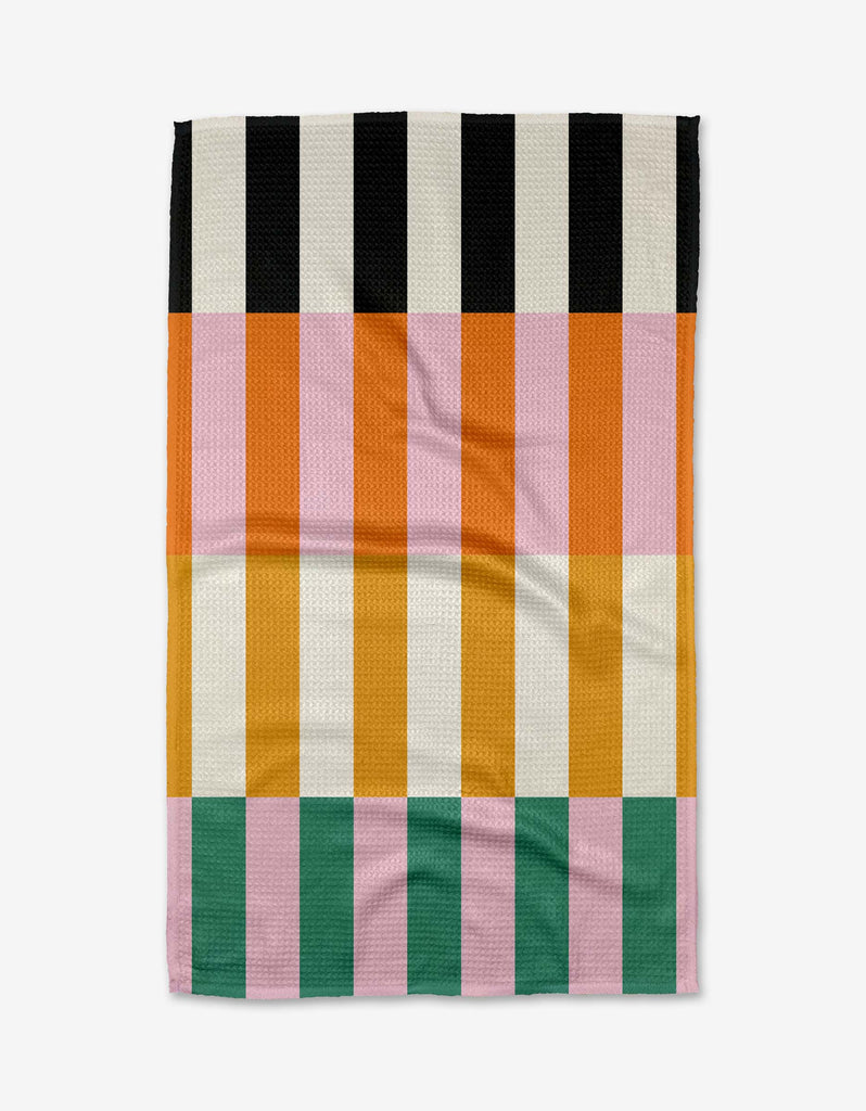 stacked stripes tea towel