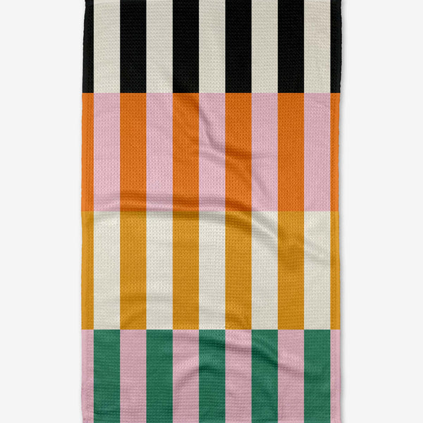 stacked stripes tea towel