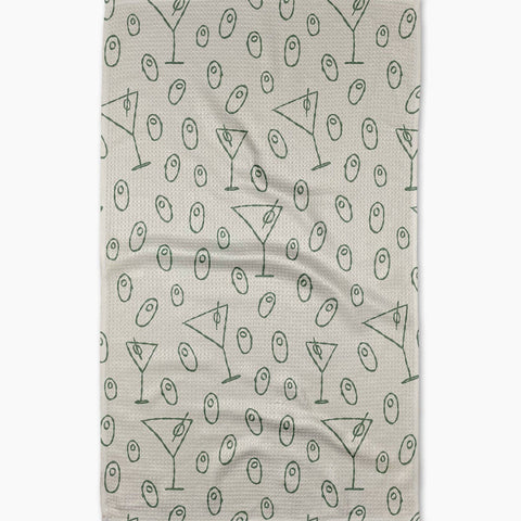 dirty martini tea towel
