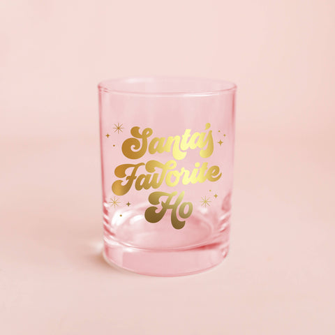 santa's favorite ho {tumbler} glass