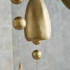 antique brass hanging bell {conical}