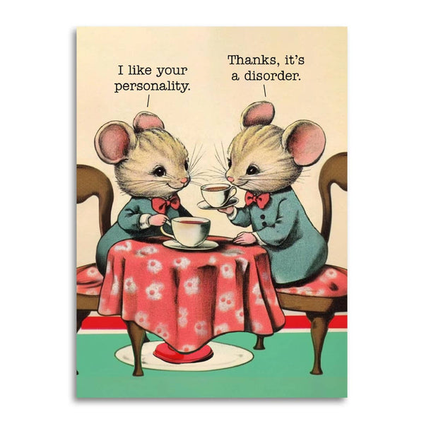 i like your personality mice card