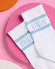 blue bride socks