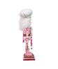 pink gingerbread baker nutcracker