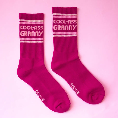 cool ass granny ribbed crew socks