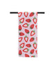 sweet strawberry tea towel