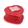 i really fucking love you vintage heart cake candle