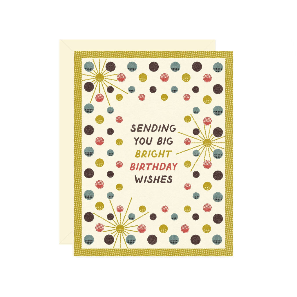sending you big bright birthday wishes card