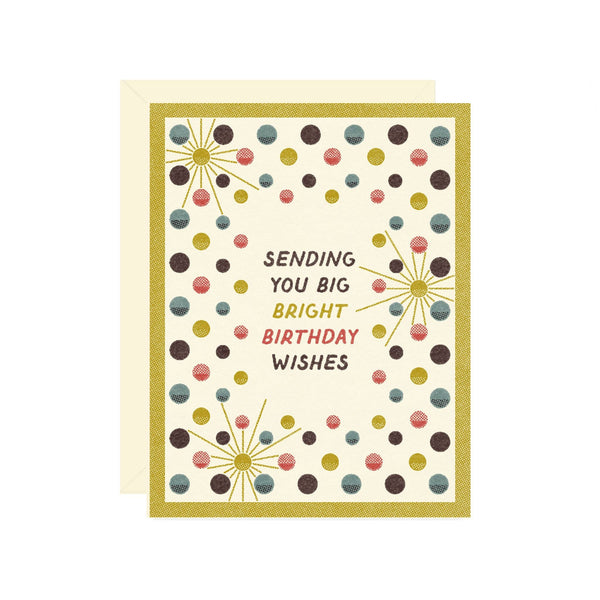 sending you big bright birthday wishes card
