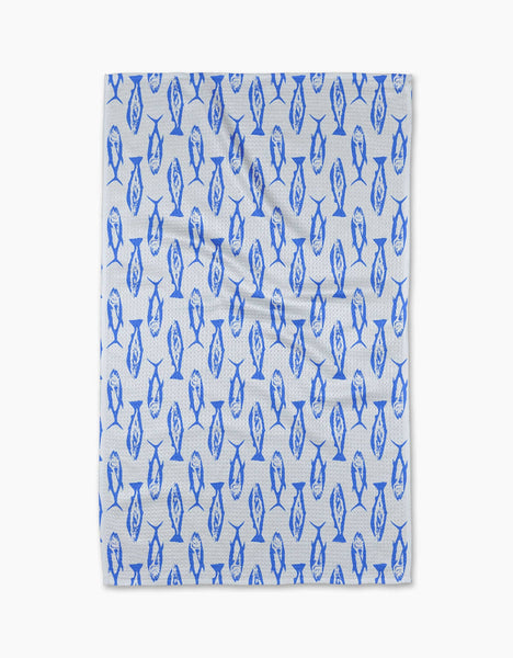 coastal catch {fish} tea towel