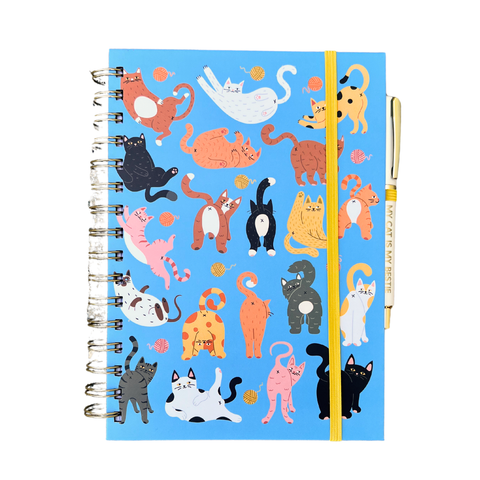 cat butt journal w/ pen