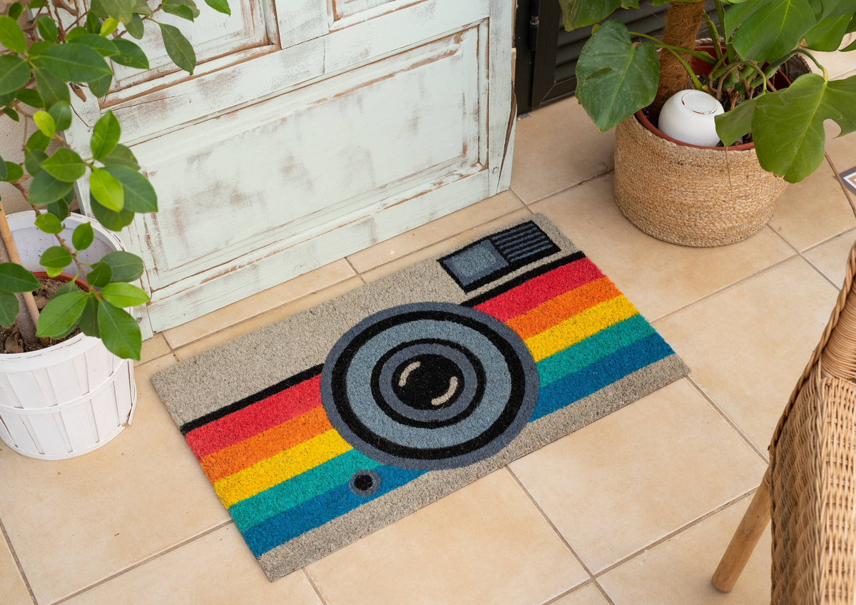 doormat {retro camera}