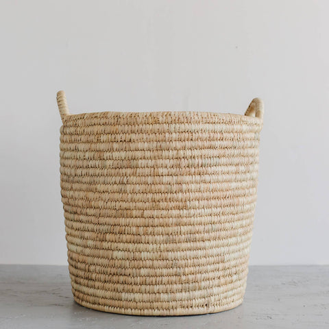 round large laundry basket