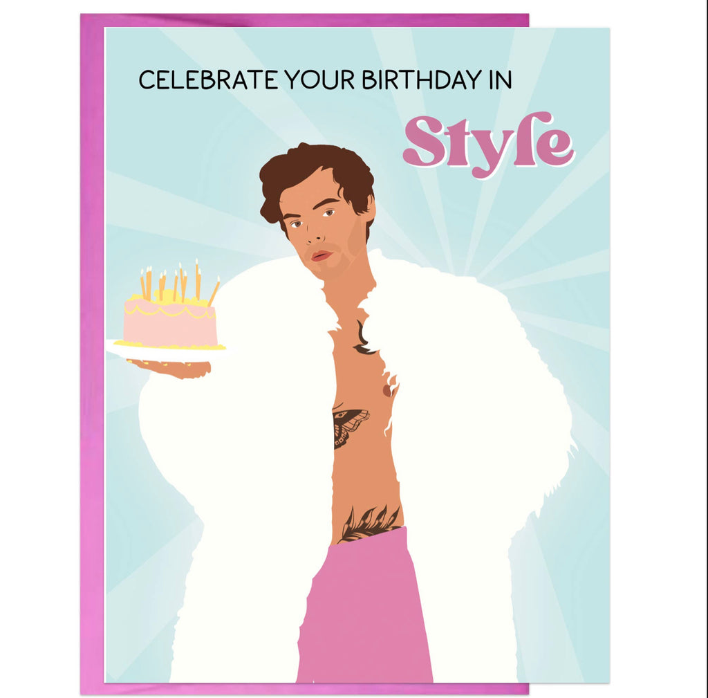 celebrate your birthday in style card