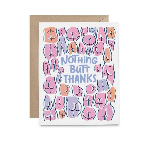 nothing butt thanks card