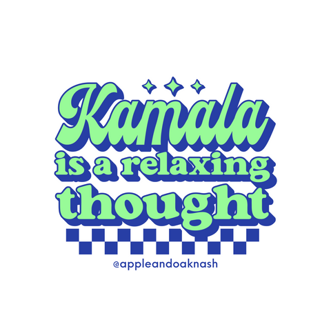 kamala is a relaxing thought sticker