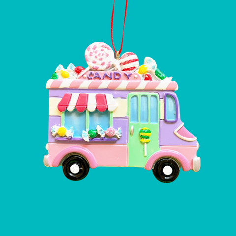 candy truck ornament