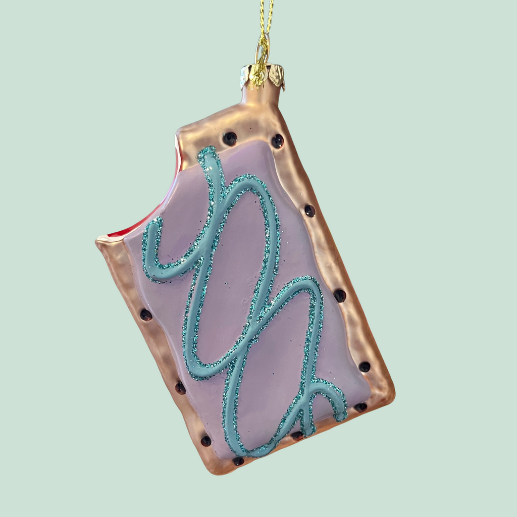 strawberry toaster pastry ornament