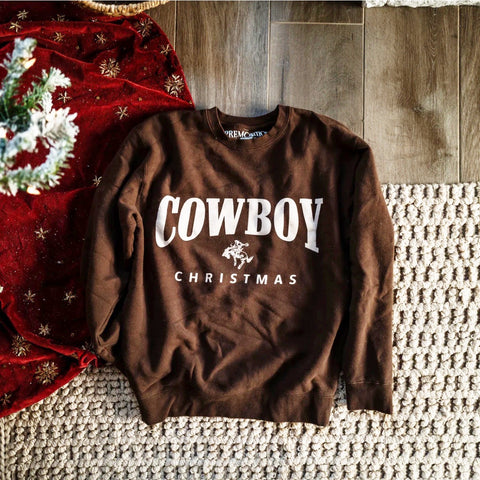 cowboy christmas sweatshirt