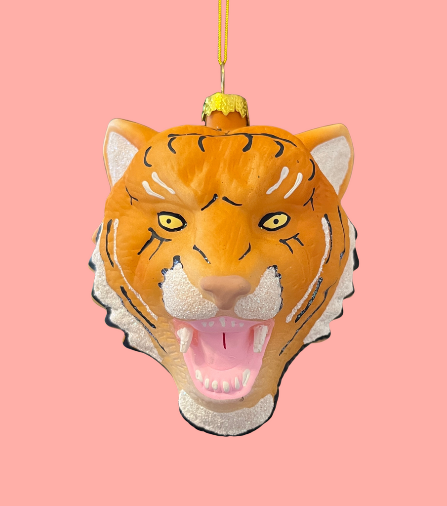 raging tiger ornament