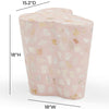 pink slab terrazzo indoor/outdoor table