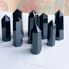 black obsidian polished point - Apple & Oak