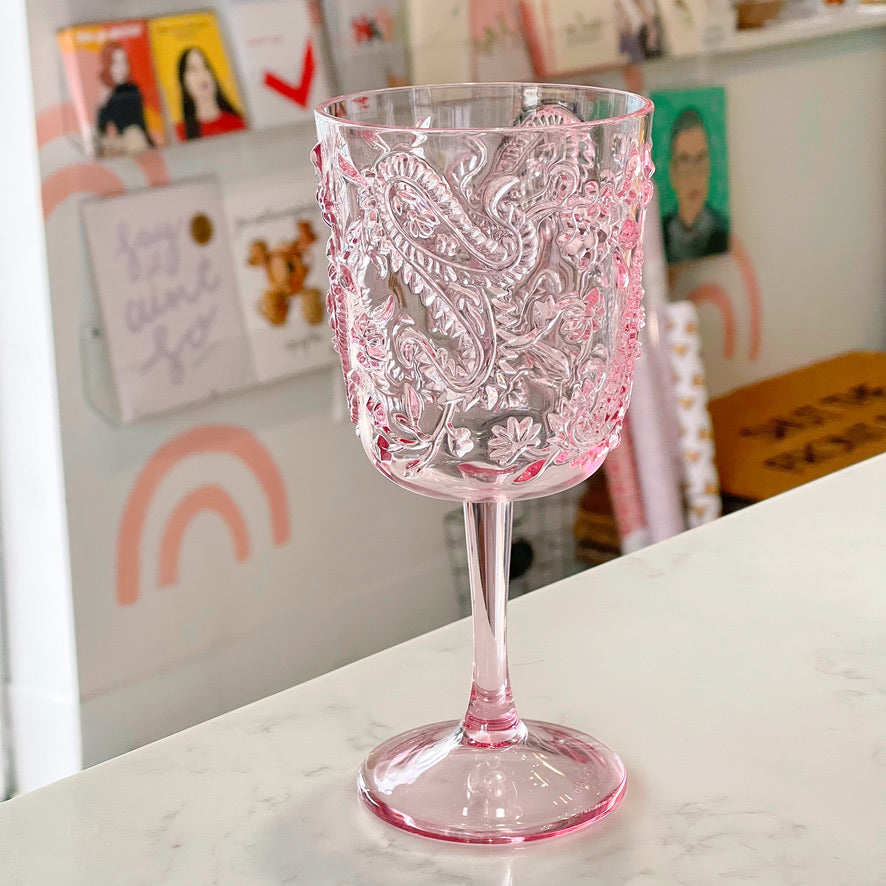 Acrylic Wine Glass