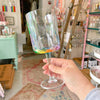 rainbow {acrylic} wine glass - Apple & Oak