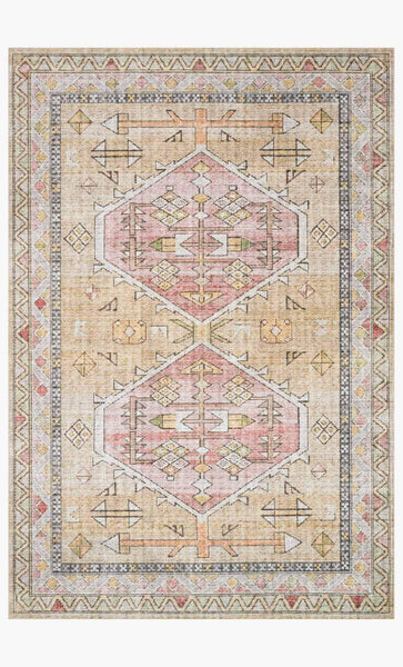 skye rug collection- gold/blush - Apple & Oak