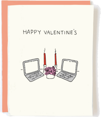 happy valentine's zoom card - Apple & Oak