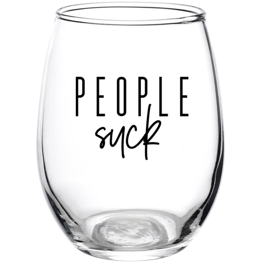 people suck wine glass - Apple & Oak