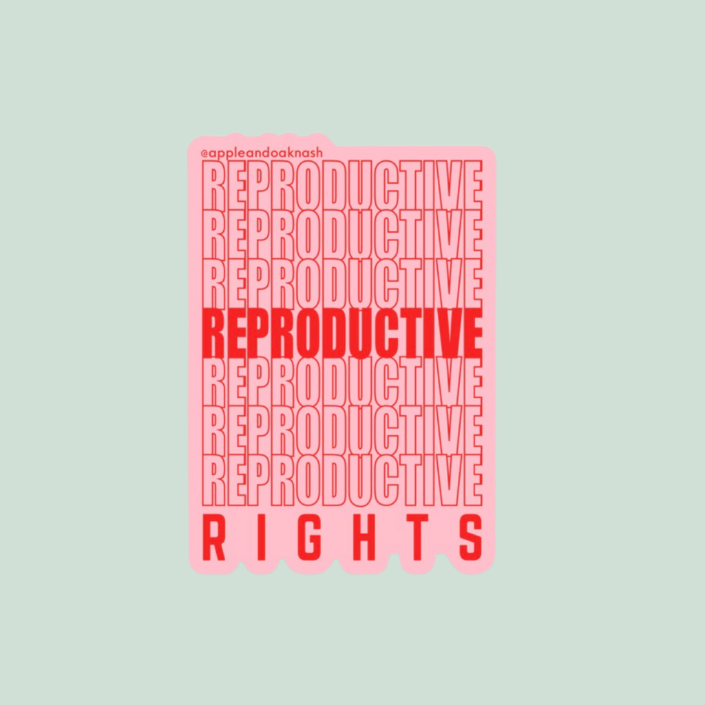 reproductive rights {grocery bag} sticker