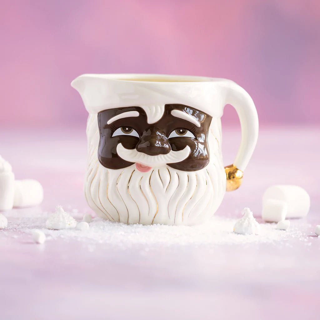 black santa pitcher